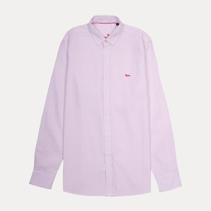 HARMONT&BLAINE Harmont & Blaine Striped Regular Fit Dress Shirt in Pink