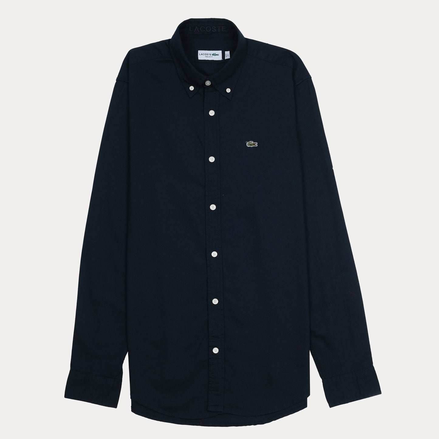 Lacoste Elegant Navy Blue Button-Up Shirt