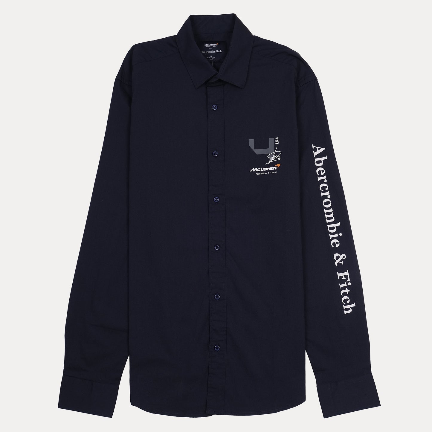 Abercrombie & Fitch McLaren Collaboration Classic Fit Navy Shirt