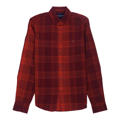CALVIN KLEIN JEANS Prismatic Ember Tailored Fit Long Sleeve Flannel Shirt