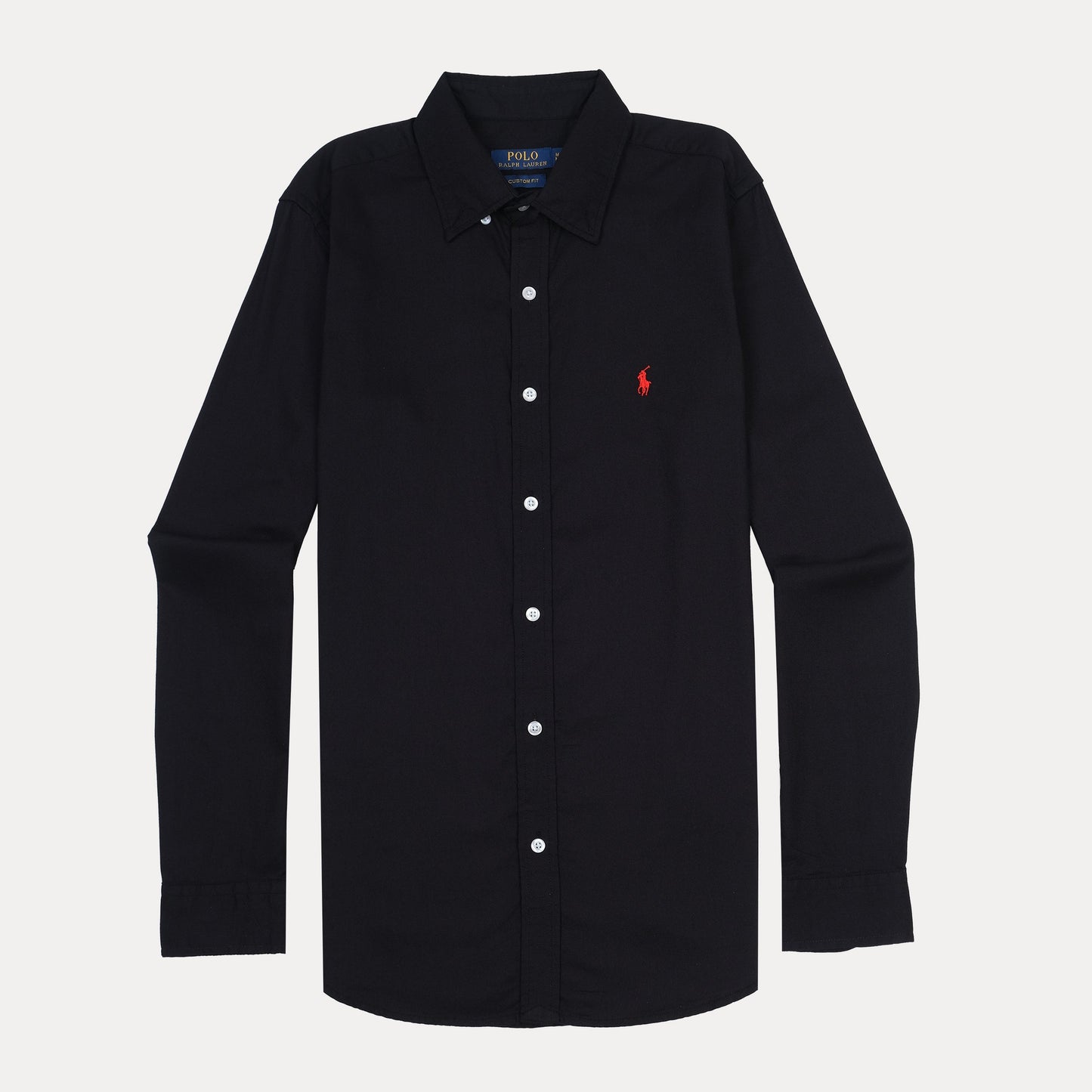 Polo Ralph Lauren Elegant Midnight Black Custom Fit Shirt