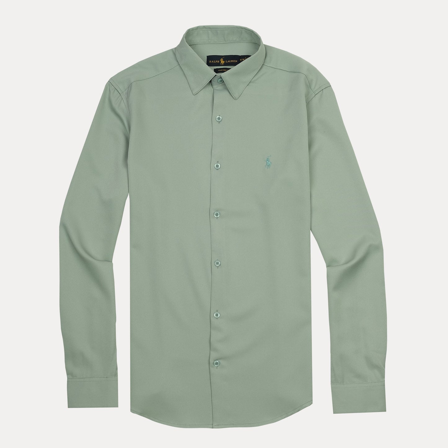 Ralph Lauren Custom Fit Elegant Sage Long Sleeve Shirt