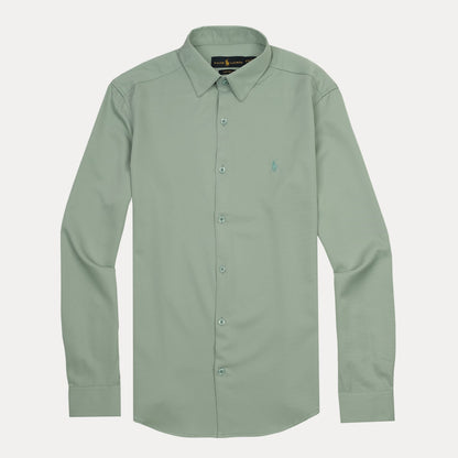 Ralph Lauren Custom Fit Elegant Sage Long Sleeve Shirt