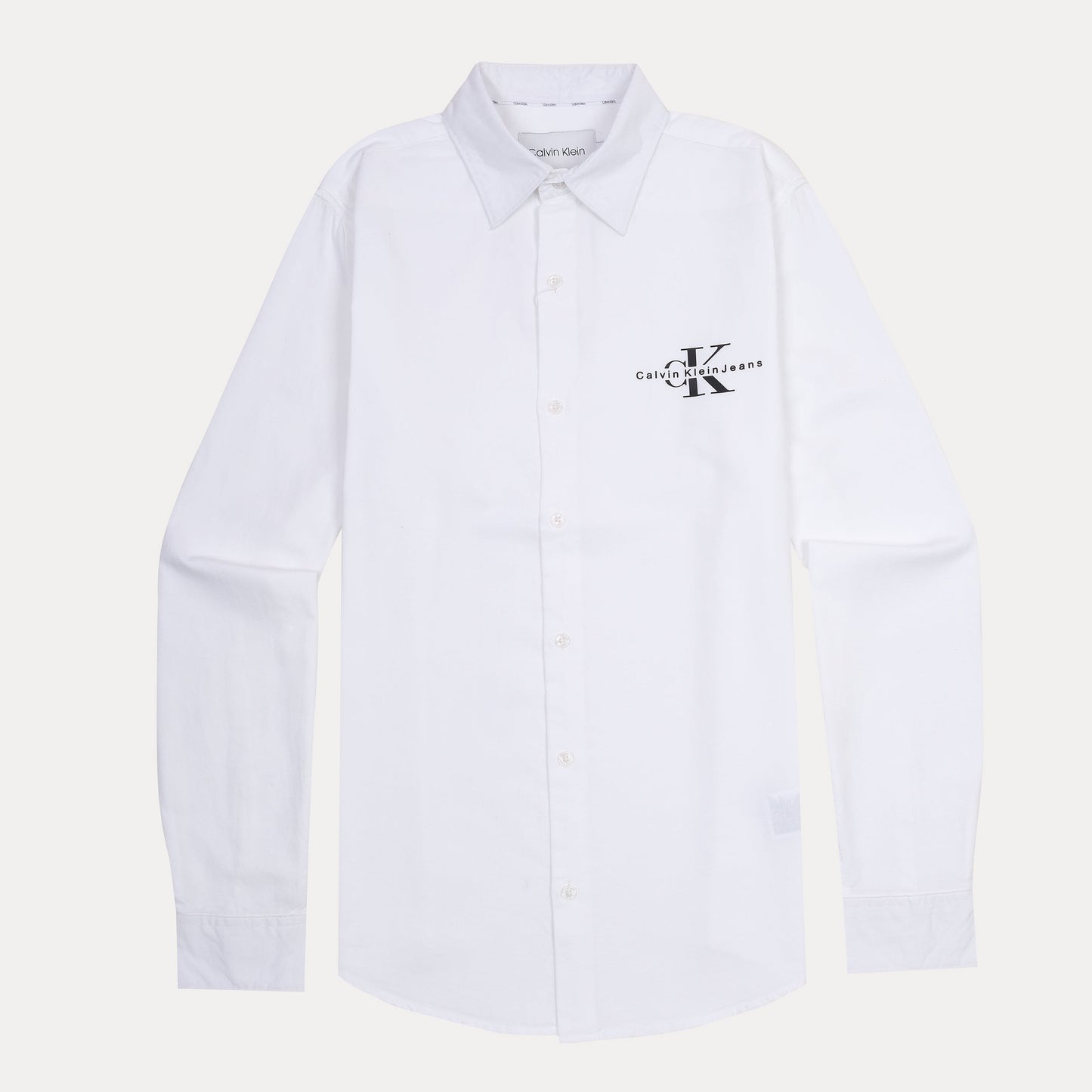 Calvin Klein Effortlessly Chic White Button-Up Shirt