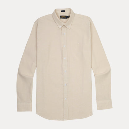 Polo Ralph Lauren Classic Fit Gingham Shirt in Creamy Biscotti
