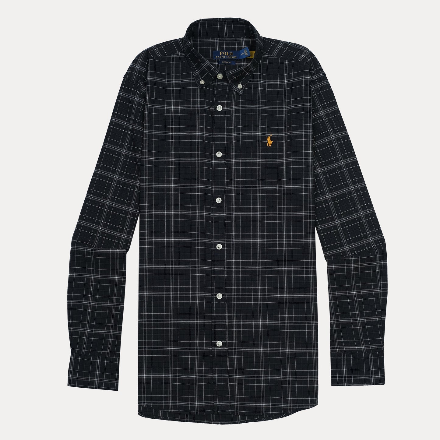 Polo Ralph Lauren Custom Fit Plaid Shirt in Midnight Check