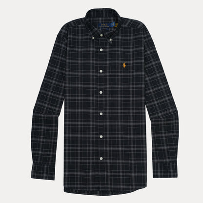 Polo Ralph Lauren Custom Fit Plaid Shirt in Midnight Check