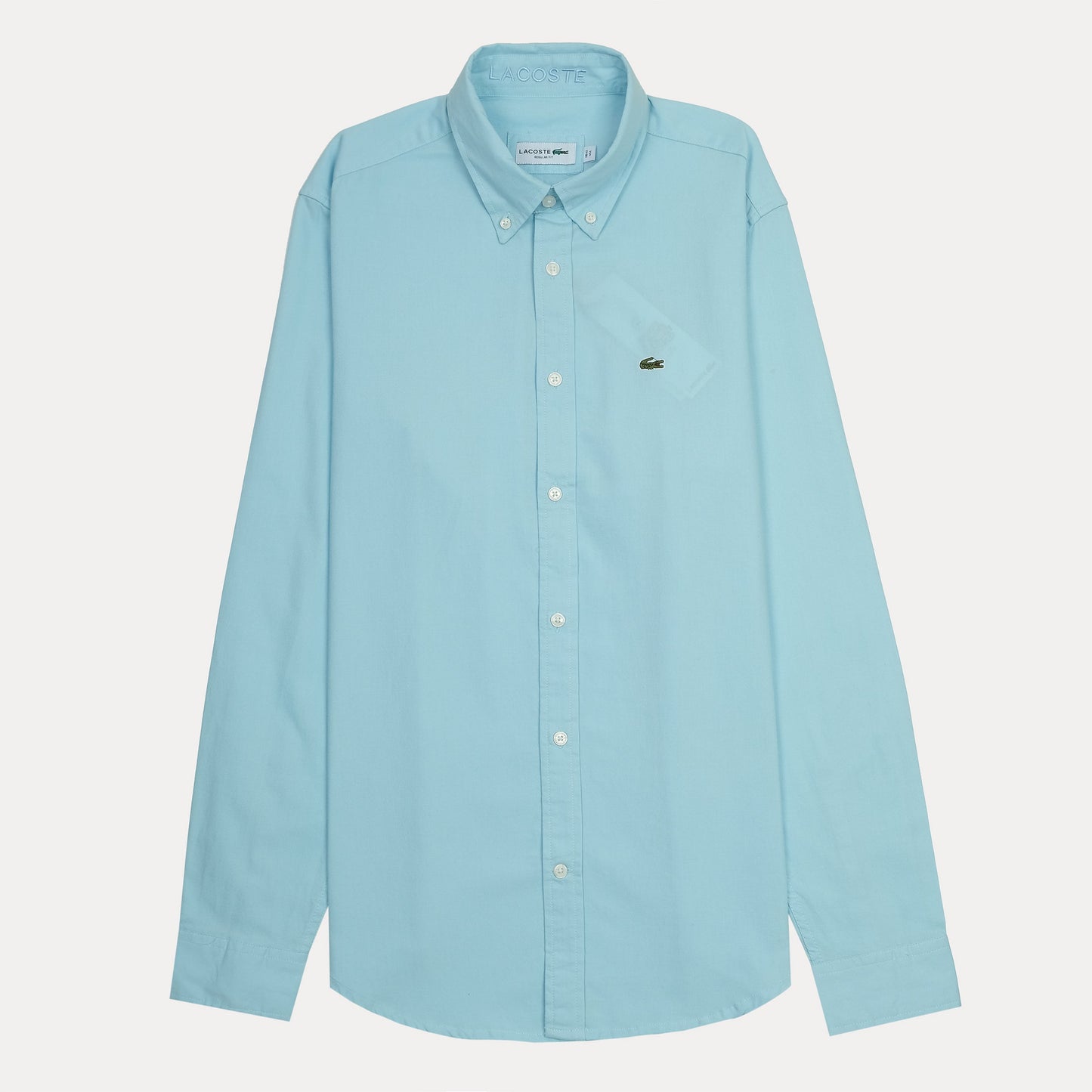 Lacoste Elegant Sky Blue Cotton Button-Up Shirt