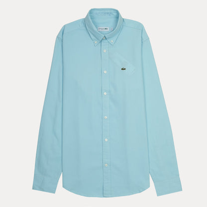 Lacoste Elegant Sky Blue Cotton Button-Up Shirt