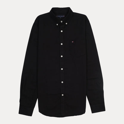 Tommy Hilfiger Classic Fit Black Button-Down Shirt