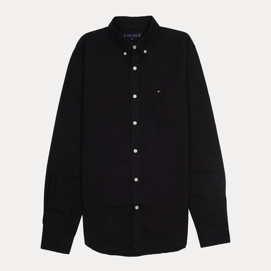 Tommy Hilfiger Classic Fit Black Button-Down Shirt