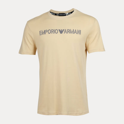 EMPORIO ARMANI Silken Buttercream Relaxed Fit Short Sleeve T-Shirt