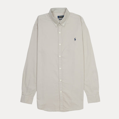 Polo Ralph Lauren Classic Fit Button-Down Shirt in Light Beige