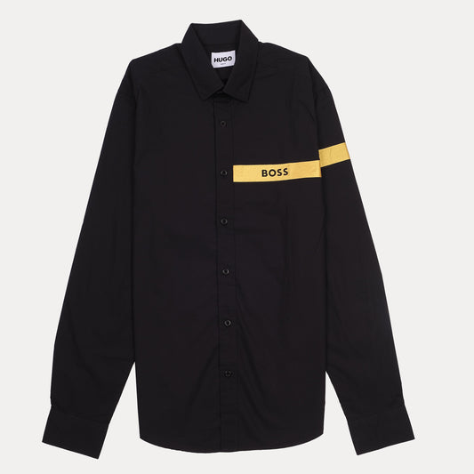 HUGO BOSS Contrast Stripe Long Sleeve Shirt