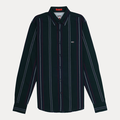TOMMY JEANS Twilight Forest Slim Fit Long Sleeve Button-Up Shirt
