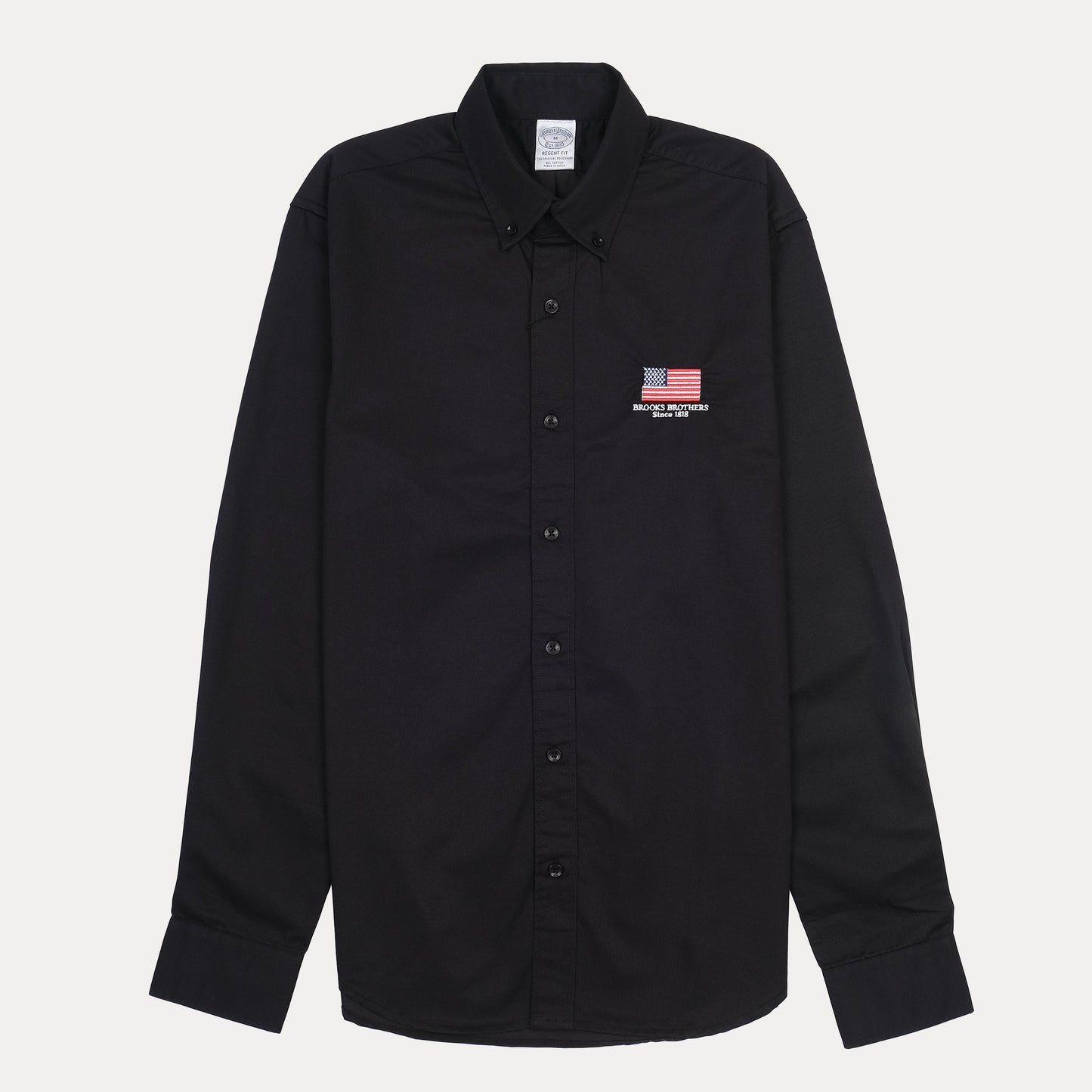 Brooks Brothers Regret Fit Black Button-Up Shirt