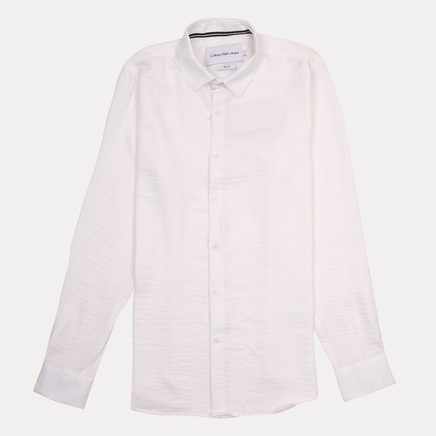 Calvin Klein Jeans Slim Fit White Dress Shirt