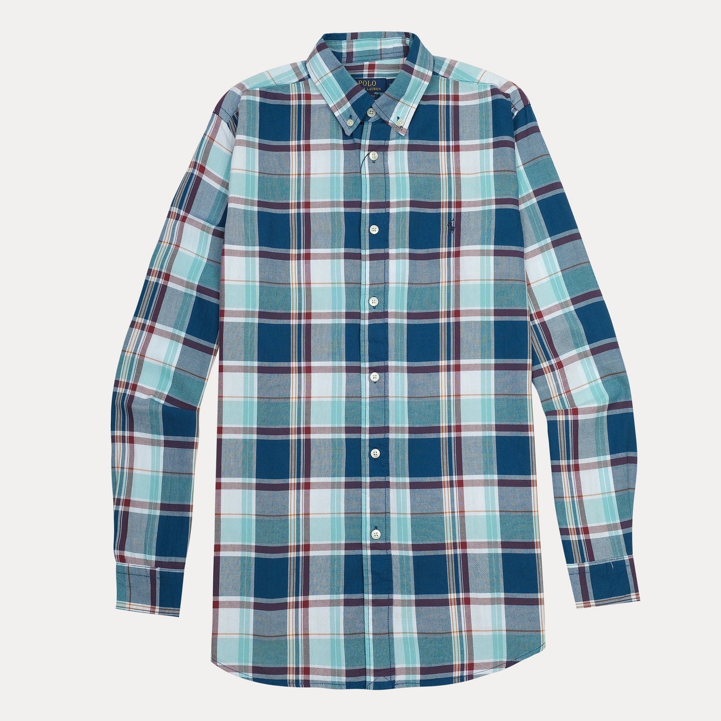 Polo Ralph Lauren Breezy Blue Plaid Button-Up Shirt