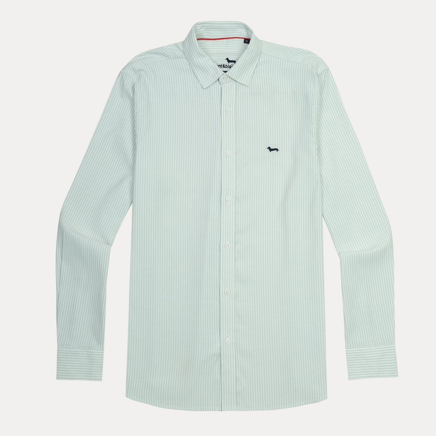 harmont&blaine Breezy Striped Regular Fit Shirt in Soft Mint