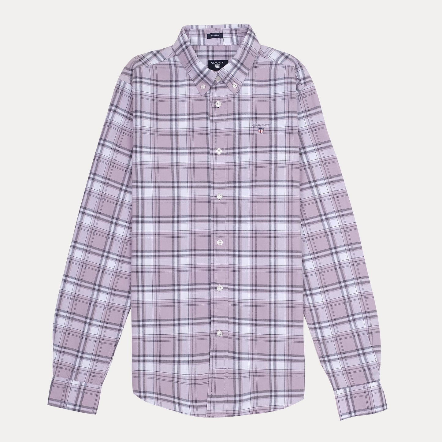 GANT Lavender Mist Tailored Fit Long Sleeve Button-Down Shirt