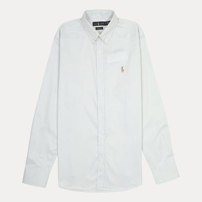 RALPH LAUREN Prismatic Pearl Custom Fit Long Sleeve Button-Down Shirt
