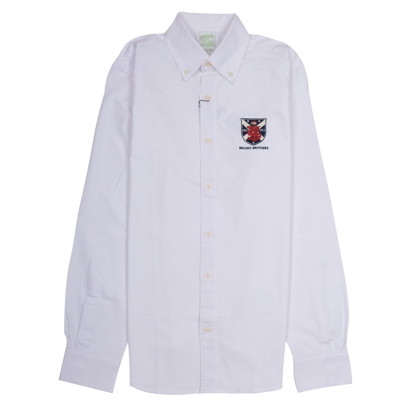 BROOKS BROTHERS Ethereal Cream Classic Fit Long Sleeve Oxford Shirt