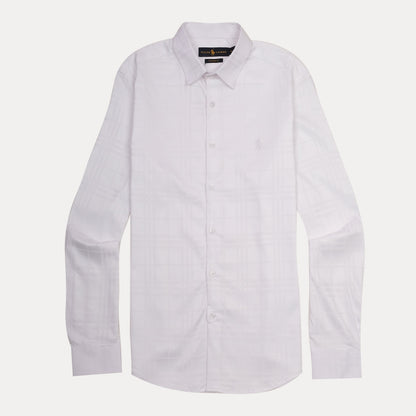 Ralph Lauren Custom Fit Whispering White Checkered Shirt