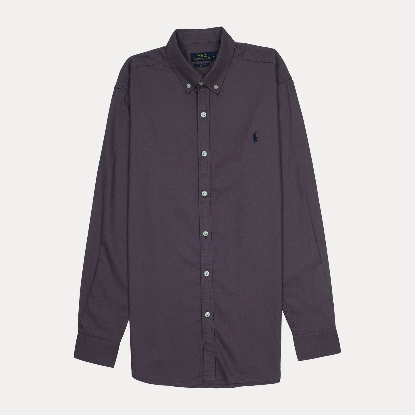Polo Ralph Lauren Custom Fit Long Sleeve Button-Down Shirt in Deep Purple