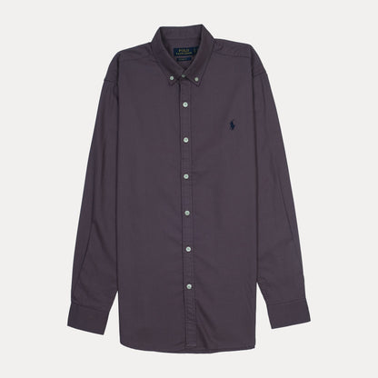 Polo Ralph Lauren Custom Fit Long Sleeve Button-Down Shirt in Deep Purple