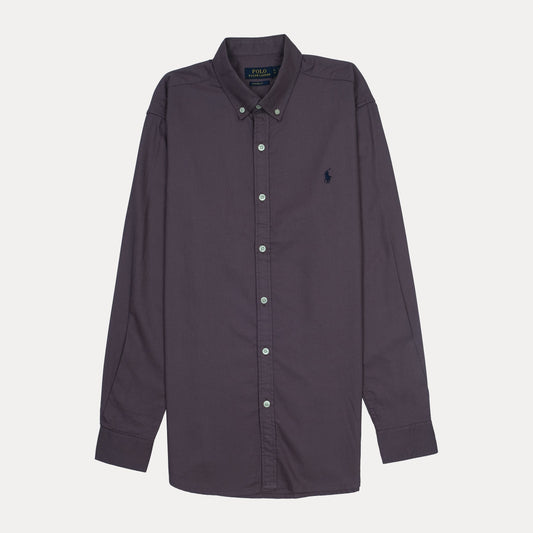 Polo Ralph Lauren Custom Fit Long Sleeve Button-Down Shirt in Deep Purple