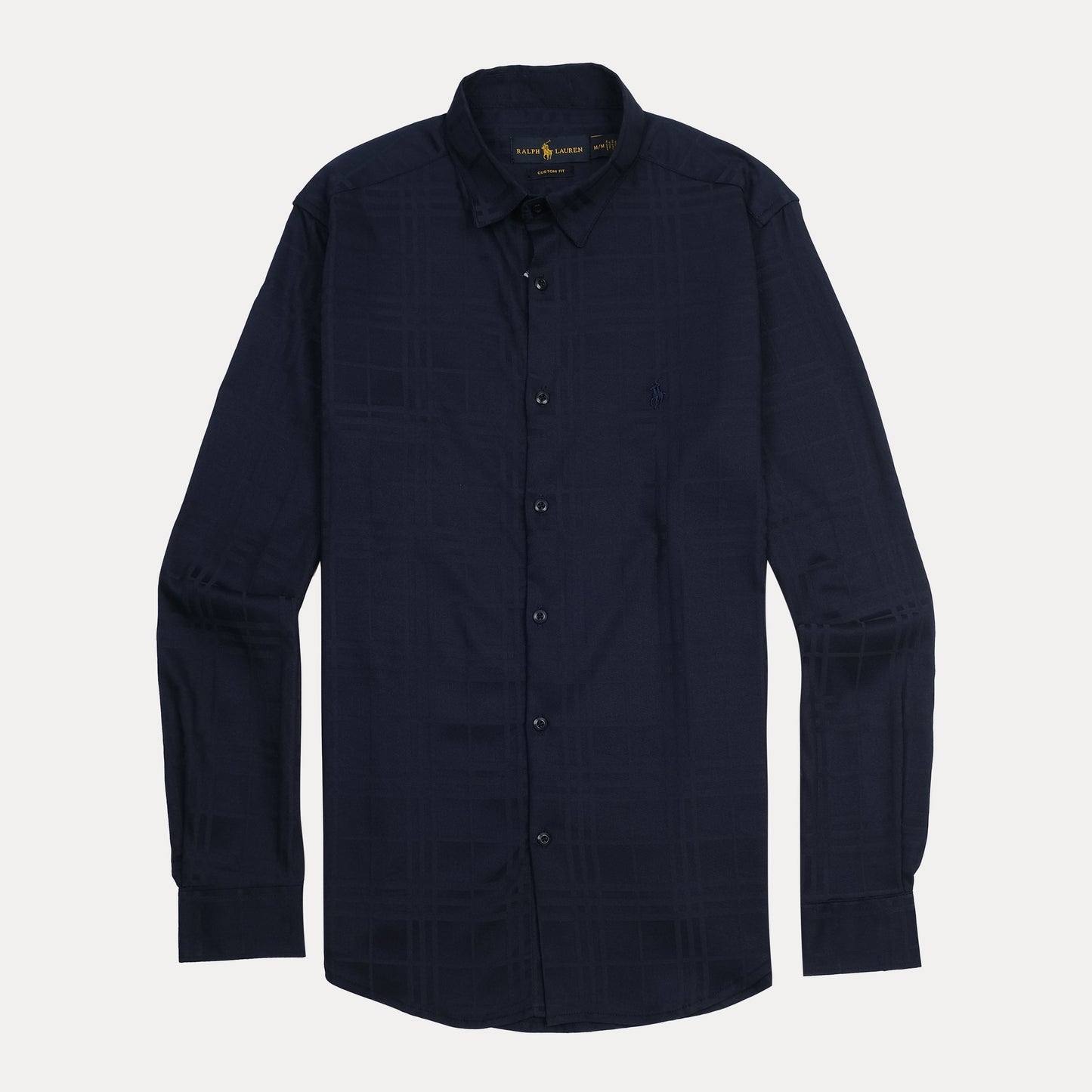 Ralph Lauren Elegant Midnight Plaid Button-Up Shirt