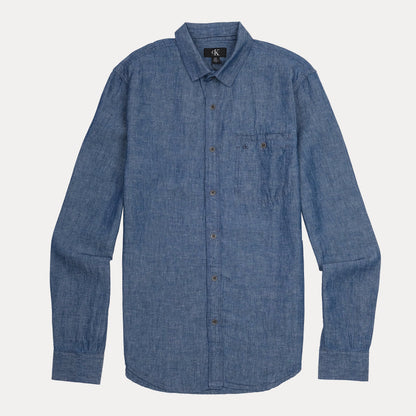 Calvin Klein Effortlessly Chic Chambray Button-Up Shirt