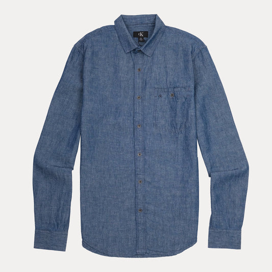 Calvin Klein Effortlessly Chic Chambray Button-Up Shirt