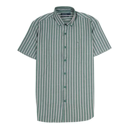 NAUTICA Radiant Teal Slim Fit Short Sleeve Shirt