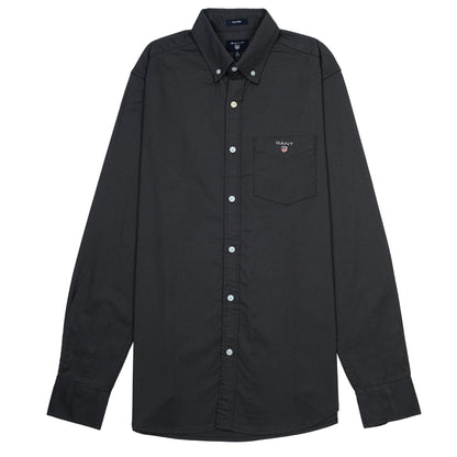GANT Tech Prep Button-Up Shirt in Charcoal Elegance