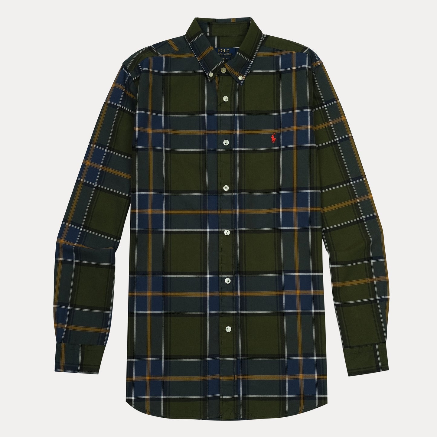 Polo Ralph Lauren Custom Fit Plaid Shirt in Enchanted Forest