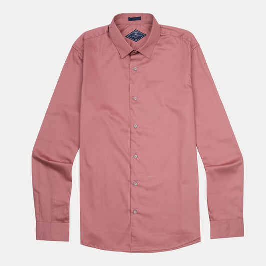 RARE RABBIT Elegant Blush Button-Up Shirt