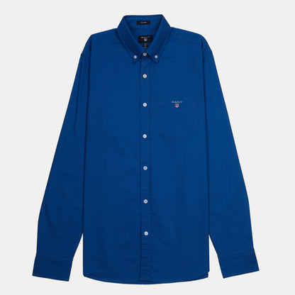 GANT Tech Prep Button-Up Shirt in Oceanic Blue - Effortlessly Stylish and Versatile