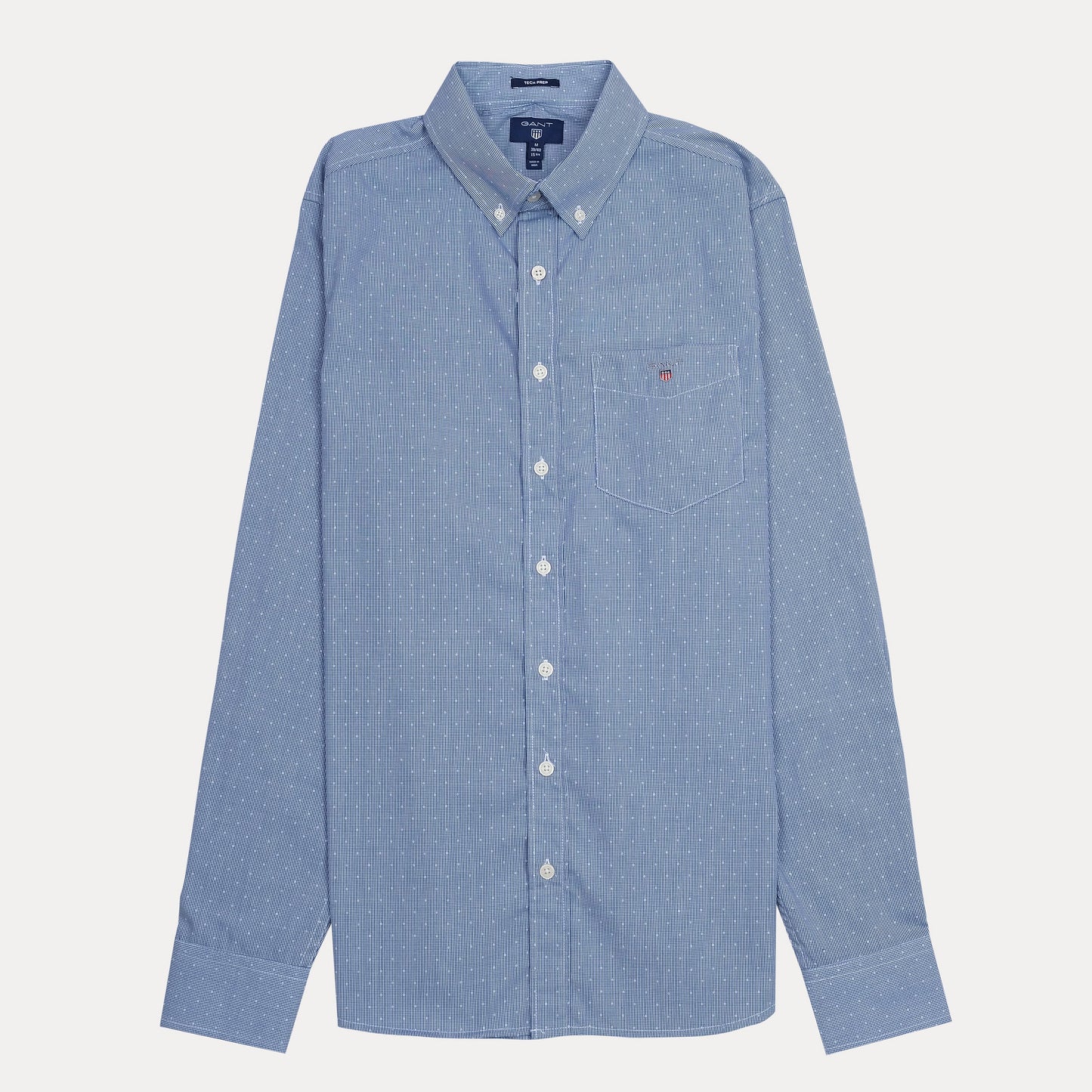 GANT Tech Prep Button-Up Shirt in Serene Sky Blue