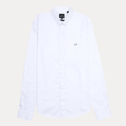 Armani Exchange Slim Fit White Dress Shirt