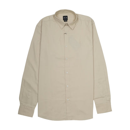 Armani Exchange Elegant Sand Dune Long Sleeve Shirt