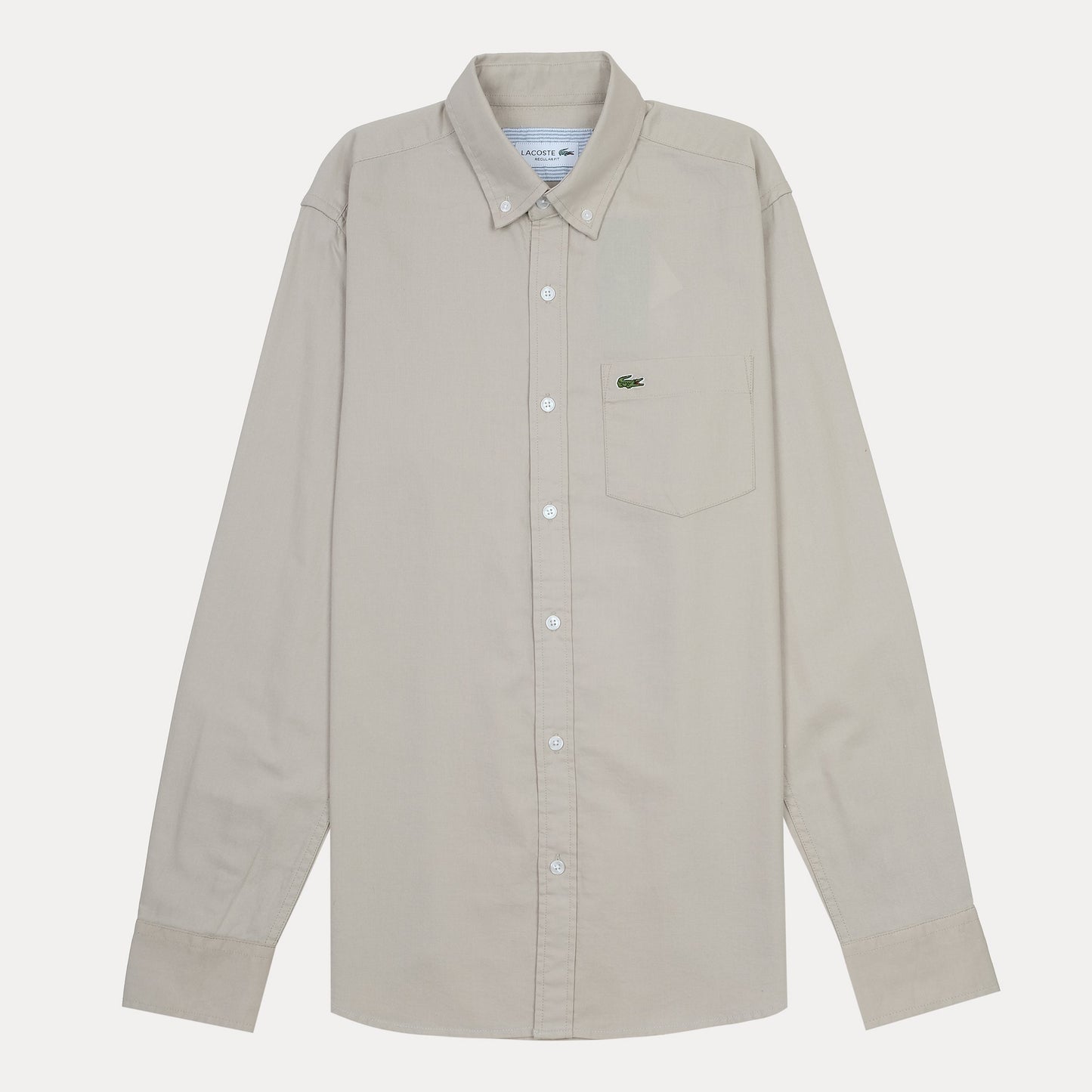 Lacoste Elegant Ecru Button-Up Shirt