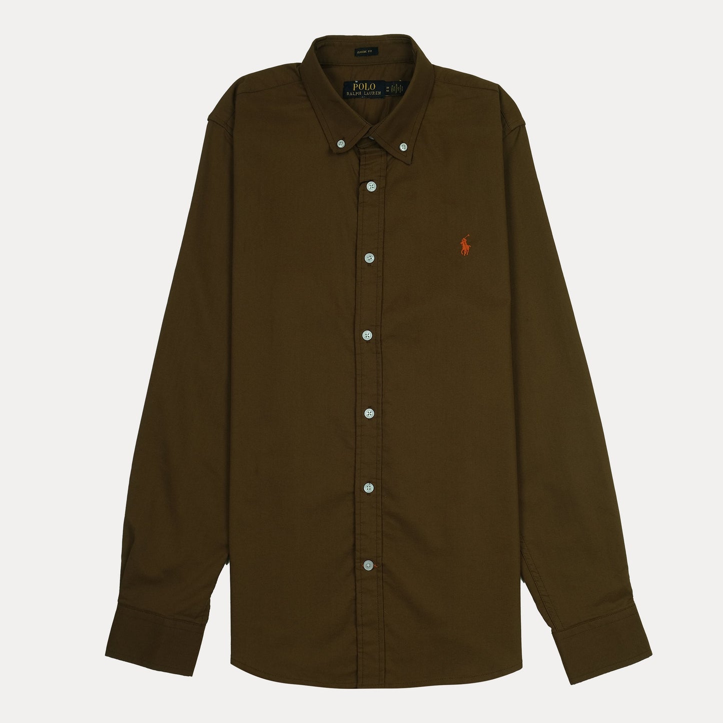 Polo Ralph Lauren Classic Fit Button-Down Shirt in Dark Brown