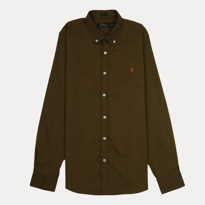 Polo Ralph Lauren Classic Fit Button-Down Shirt in Dark Brown