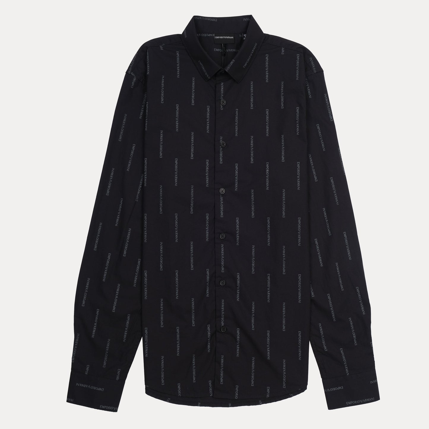 EMPORIO ARMANI Logo Print Long Sleeve Shirt