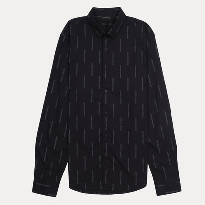 EMPORIO ARMANI Logo Print Long Sleeve Shirt