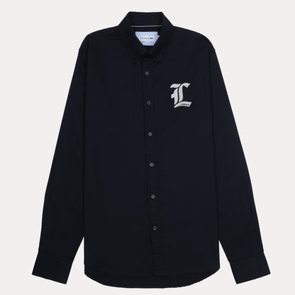 Lacoste Elegant Navy Button-Up Shirt