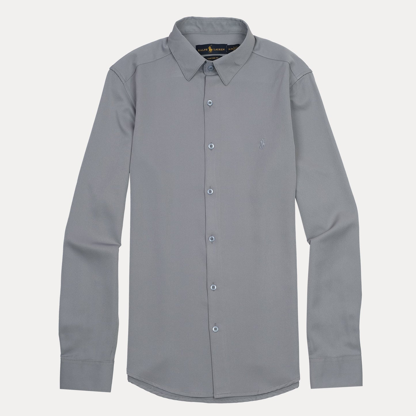 Ralph Lauren Custom Fit Elegant Slate Button-Up Shirt