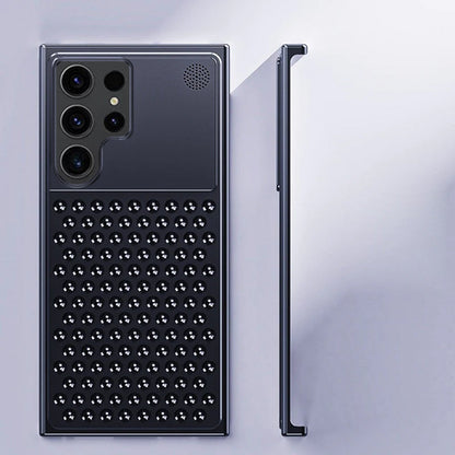 Samsung Galaxy S24 Ultra Heat Dissipation Aluminum Cooling Case with Aroma - Black