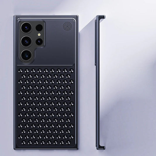 Samsung Galaxy S24 Ultra Heat Dissipation Aluminum Cooling Case with Aroma - Black